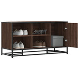 vidaXL Schoenenbank 100x40x53,5 cm bewerkt hout en metaal zwart