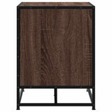 vidaXL Schoenenbank 100x40x53,5 cm bewerkt hout en metaal zwart