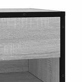 vidaXL Schoenenbank 60x40x53,5 cm bewerkt hout en metaal zwart