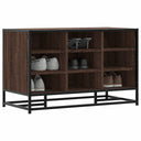 vidaXL Schoenenbank 84x40x53,5 cm bewerkt hout en metaal zwart