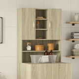 vidaXL Wasmachinekast 70,5x25,5x90 cm wit