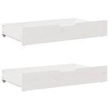 vidaXL Under-bed drawers 2 pcs with wheels 95x55x17 cm solid pine wood