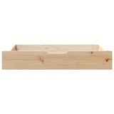 vidaXL Under-bed drawers 2 pcs with wheels 95x55x17 cm solid pine wood