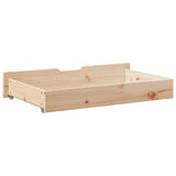 vidaXL Under-bed drawers 2 pcs with wheels 95x55x17 cm solid pine wood