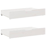 vidaXL Under-bed drawers 2 pcs with wheels 95x55x17 cm solid pine wood