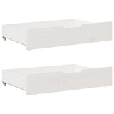vidaXL Under-bed drawers 2 pcs with wheels 95x55x17 cm solid pine wood