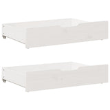 vidaXL Under-bed drawers 2 pcs with wheels 95x55x17 cm solid pine wood