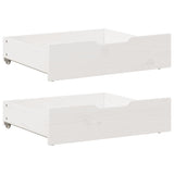 vidaXL Under-bed drawers 2 pcs with wheels 95x55x17 cm solid pine wood