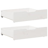 vidaXL Under-bed drawers 2 pcs with wheels 95x55x17 cm solid pine wood