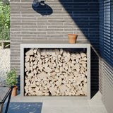 vidaXL Haardhoutrek 100x40x100 cm staal zwart