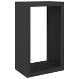 vidaXL Haardhoutrek 100x40x100 cm staal zwart