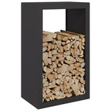 vidaXL Haardhoutrek 100x40x100 cm staal zwart