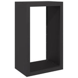 vidaXL Haardhoutrek 100x40x100 cm staal zwart