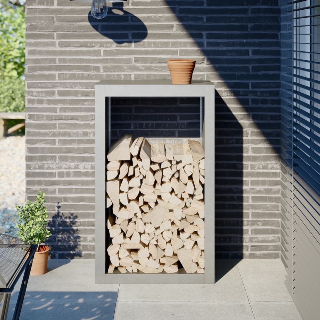 vidaXL Haardhoutrek 100x40x100 cm staal zwart