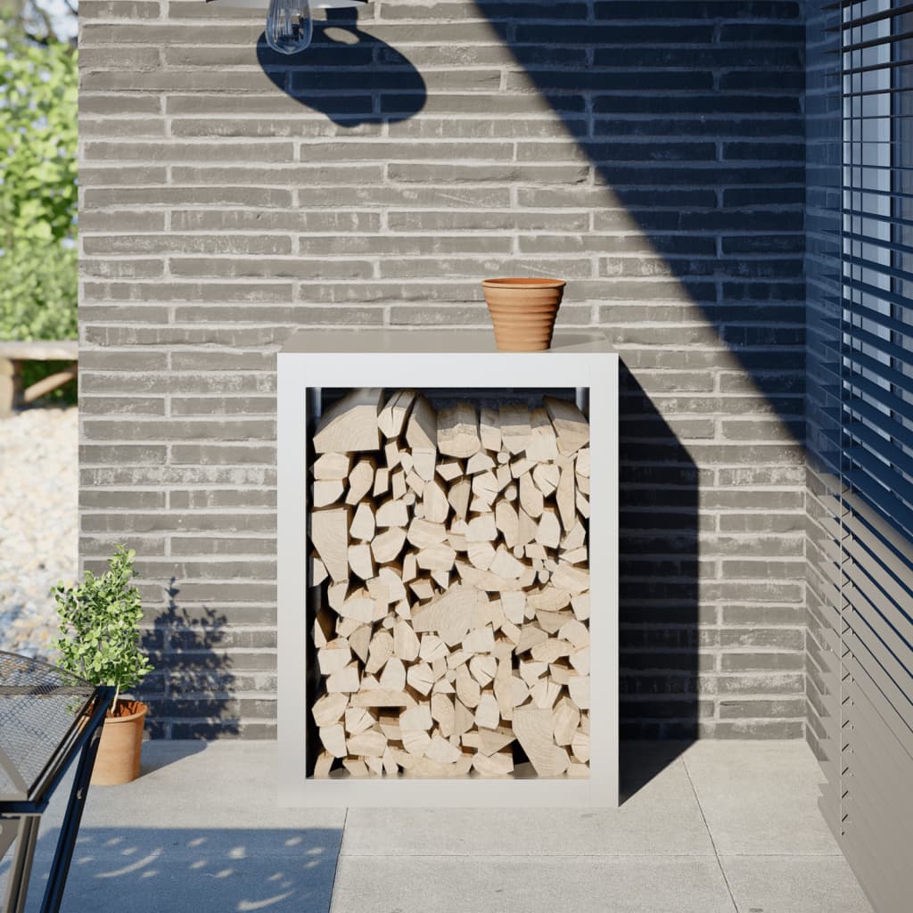 vidaXL Haardhoutrek 100x40x100 cm staal zwart
