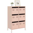 vidaXL Hoge kast 68x39x101,5 cm staal zwart
