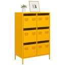 vidaXL Hoge kast 68x39x101,5 cm staal zwart