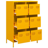 vidaXL Hoge kast 68x39x101,5 cm staal zwart