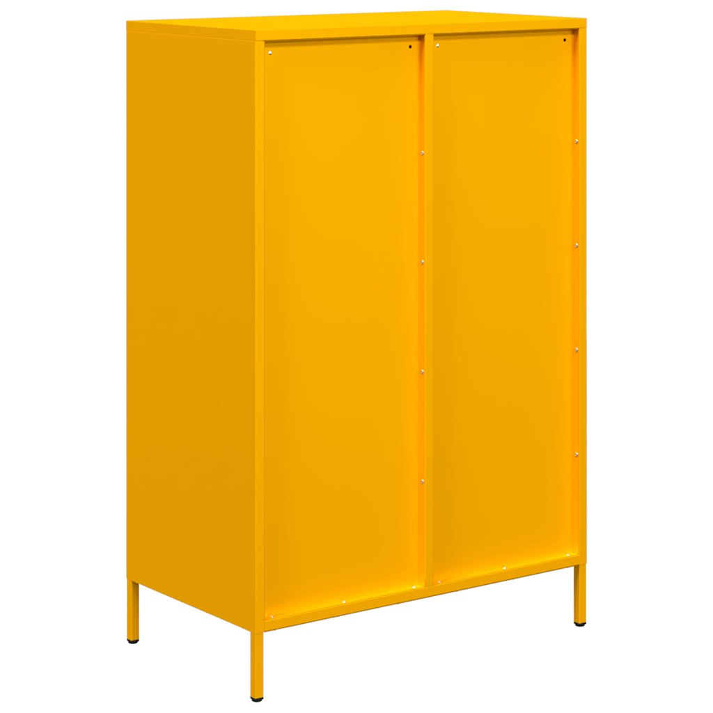 vidaXL Hoge kast 68x39x101,5 cm staal zwart