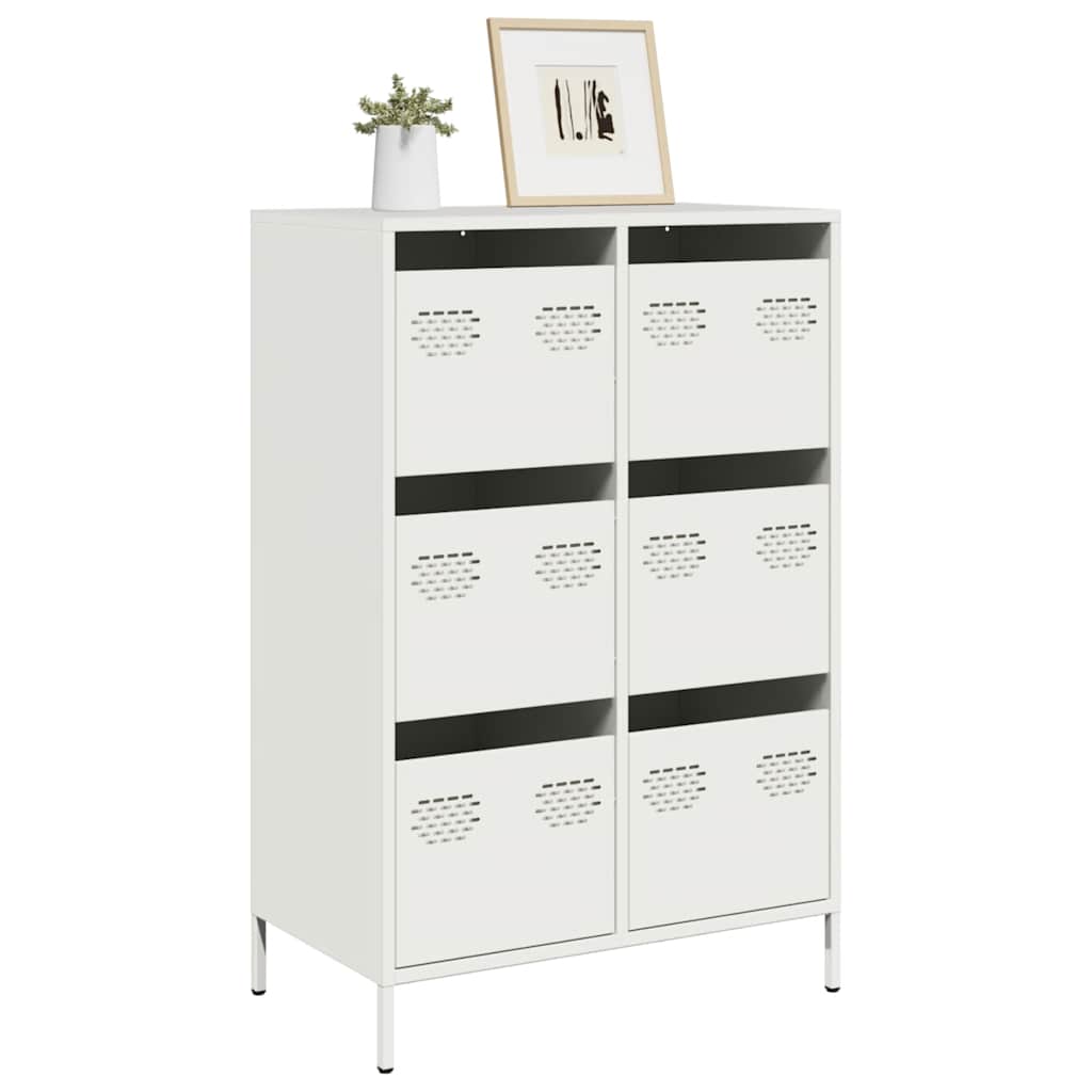 vidaXL Hoge kast 68x39x101,5 cm staal zwart