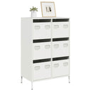 vidaXL Hoge kast 68x39x101,5 cm staal zwart