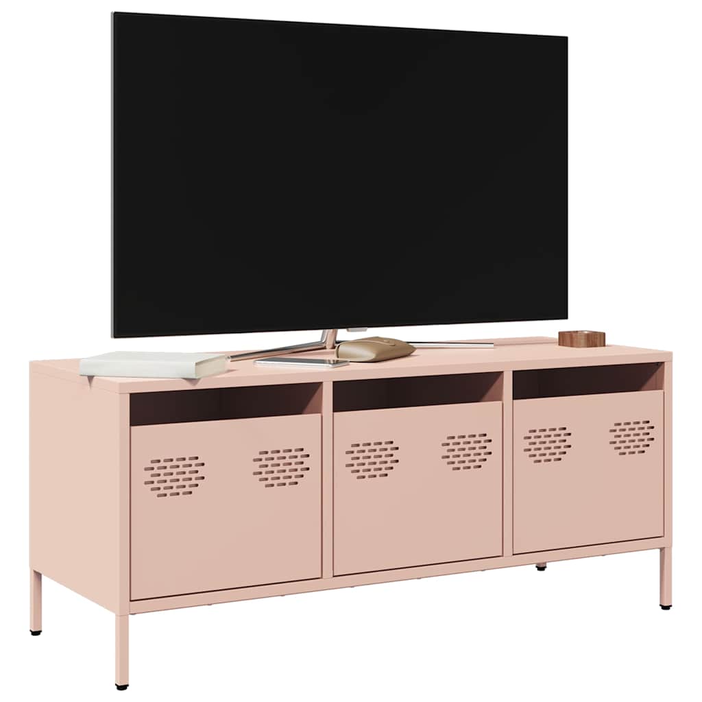 vidaXL TV Cabinet 101.5x39x43.5 cm Cold Rolled Steel Black
