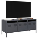 vidaXL TV Cabinet 101.5x39x43.5 cm Cold Rolled Steel Black