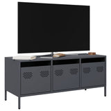 vidaXL TV Cabinet 101.5x39x43.5 cm Cold Rolled Steel Black