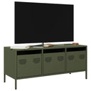 vidaXL TV Cabinet 101.5x39x43.5 cm Cold Rolled Steel Black