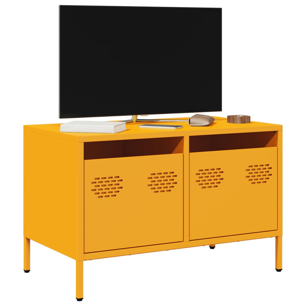 vidaXL TV Cabinet 101.5x39x43.5 cm Cold Rolled Steel Black