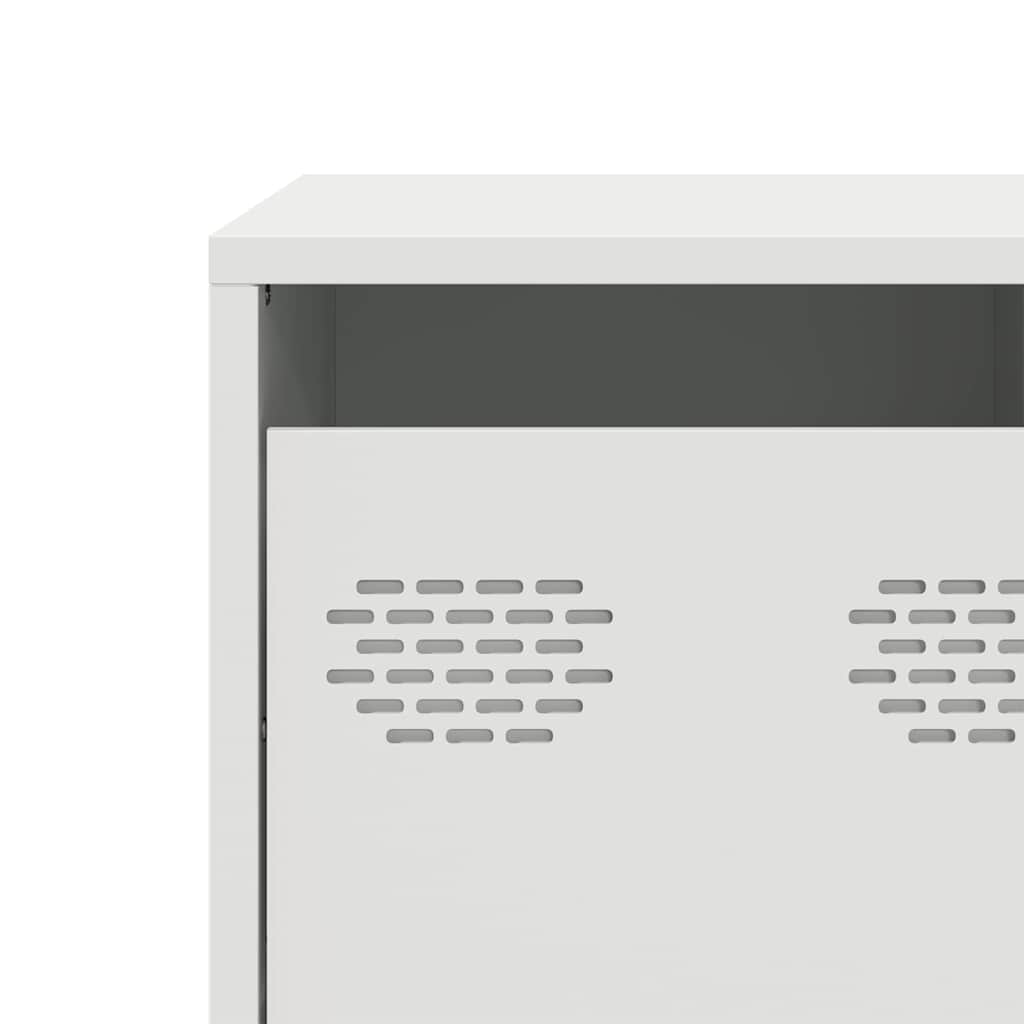 vidaXL TV Cabinet 101.5x39x43.5 cm Cold Rolled Steel Black