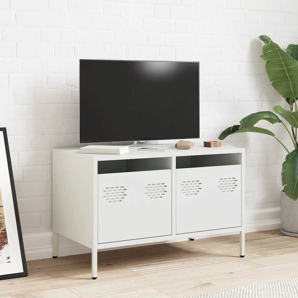 vidaXL TV Cabinet 101.5x39x43.5 cm Cold Rolled Steel Black
