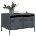 vidaXL Tv-meubel 68x50x43,5 cm koudgewalst staal zwart