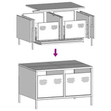 vidaXL Tv-meubel 68x50x43,5 cm koudgewalst staal zwart