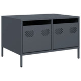 vidaXL Tv-meubel 68x50x43,5 cm koudgewalst staal zwart