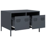 vidaXL Tv-meubel 68x50x43,5 cm koudgewalst staal zwart