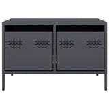 vidaXL Tv-meubel 68x50x43,5 cm koudgewalst staal zwart