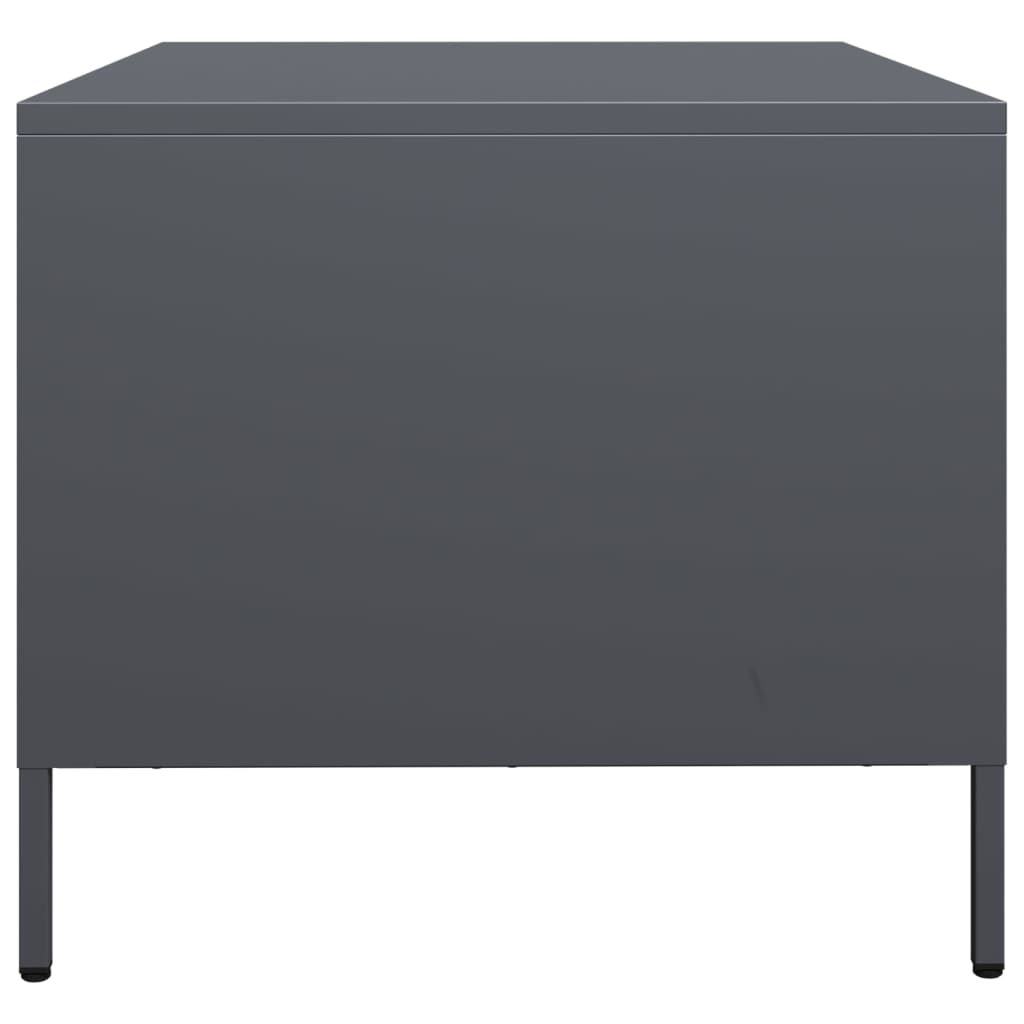 vidaXL Tv-meubel 68x50x43,5 cm koudgewalst staal zwart