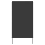 vidaXL Dressoir 68x39x73,5 cm koudgewalst staal zwart