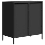 vidaXL Dressoir 68x39x73,5 cm koudgewalst staal zwart