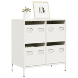 vidaXL Dressoir 68x39x73,5 cm koudgewalst staal zwart