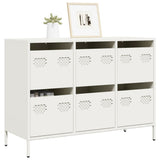 vidaXL Dressoir 68x39x73,5 cm koudgewalst staal zwart