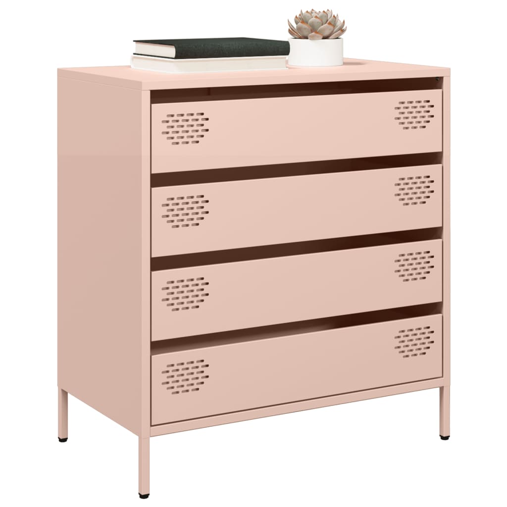vidaXL Sideboard 68x39x73.5 cm cold-rolled steel black