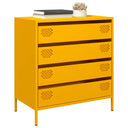 vidaXL Sideboard 68x39x73.5 cm cold-rolled steel black