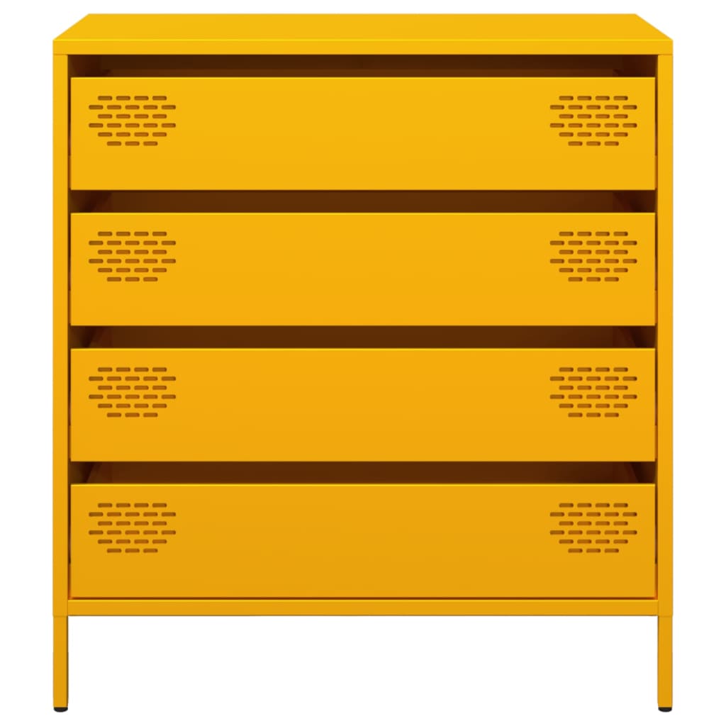 vidaXL Sideboard 68x39x73.5 cm cold-rolled steel black