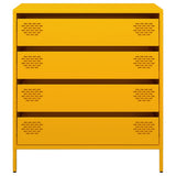 vidaXL Sideboard 68x39x73.5 cm cold-rolled steel black