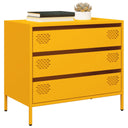vidaXL Dressoir 68x39x58,5 cm koudgewalst staal zwart