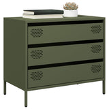vidaXL Dressoir 68x39x58,5 cm koudgewalst staal zwart
