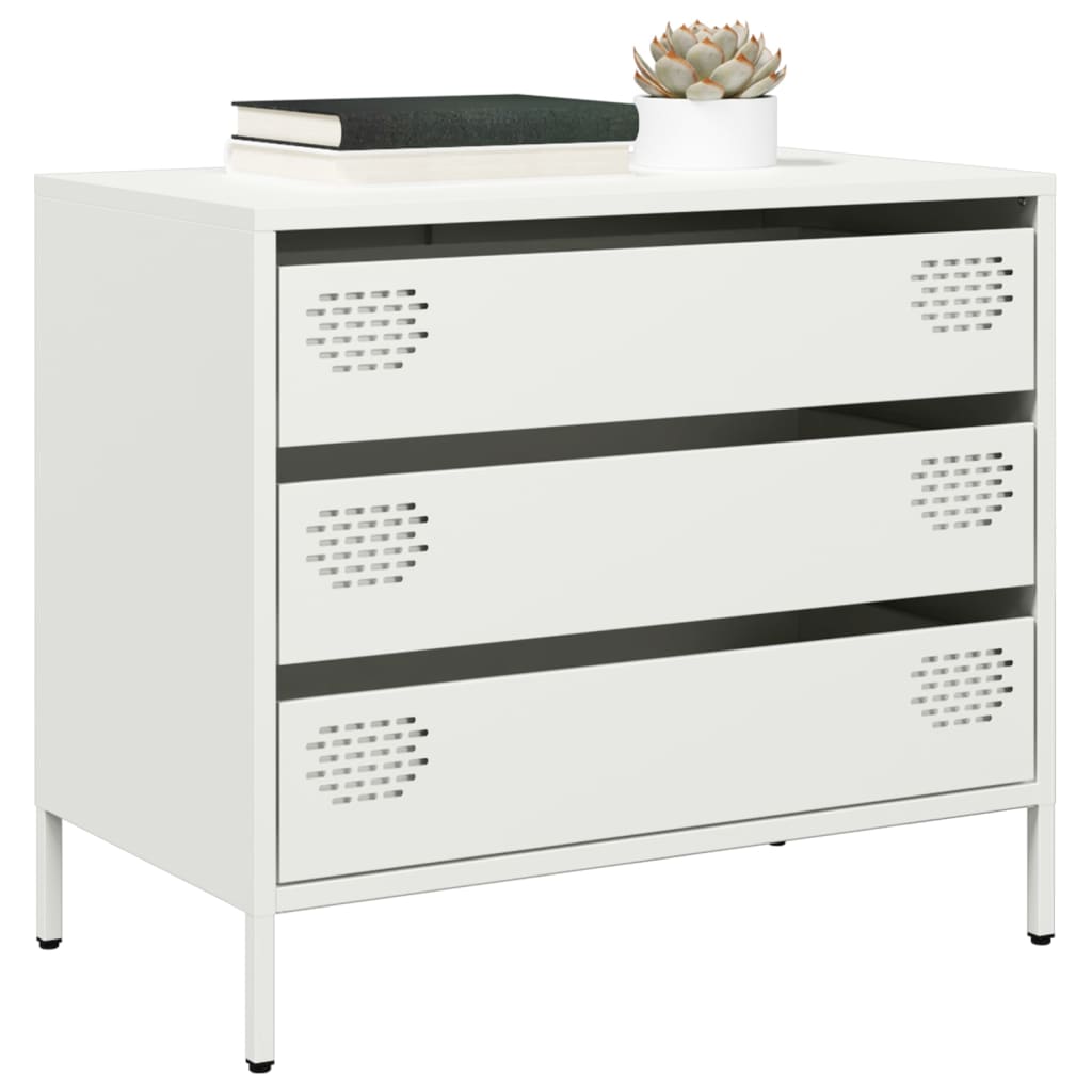 vidaXL Dressoir 68x39x58,5 cm koudgewalst staal zwart