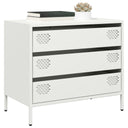 vidaXL Dressoir 68x39x58,5 cm koudgewalst staal zwart
